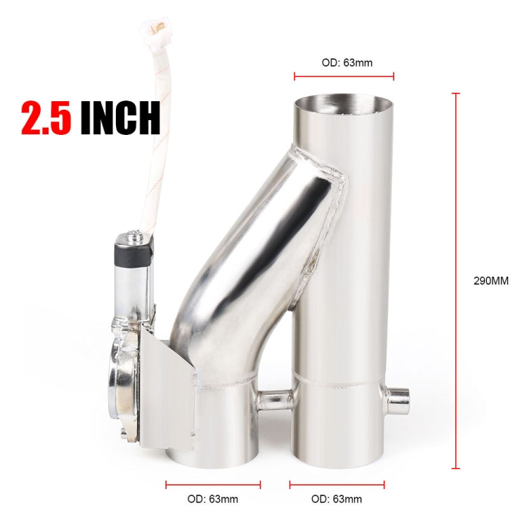 CNSPEED Y Shape 2 In 1 Car Remote Control Electric Exhaust Valve Pipe, Size: 2.5 inch, Size: 2.5 inch CNSPEED Y Shape 2 In 1 Car Remote Control Electric Exhaust Valve Pipe, Size: 2.5 inch, Size: 2.5 inch